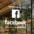 Sticker Facebook personnalisé | Autocollant logo Facebook avec pseudo | Décalcomanie pour voiture, vitrine et autres objets personnalisés