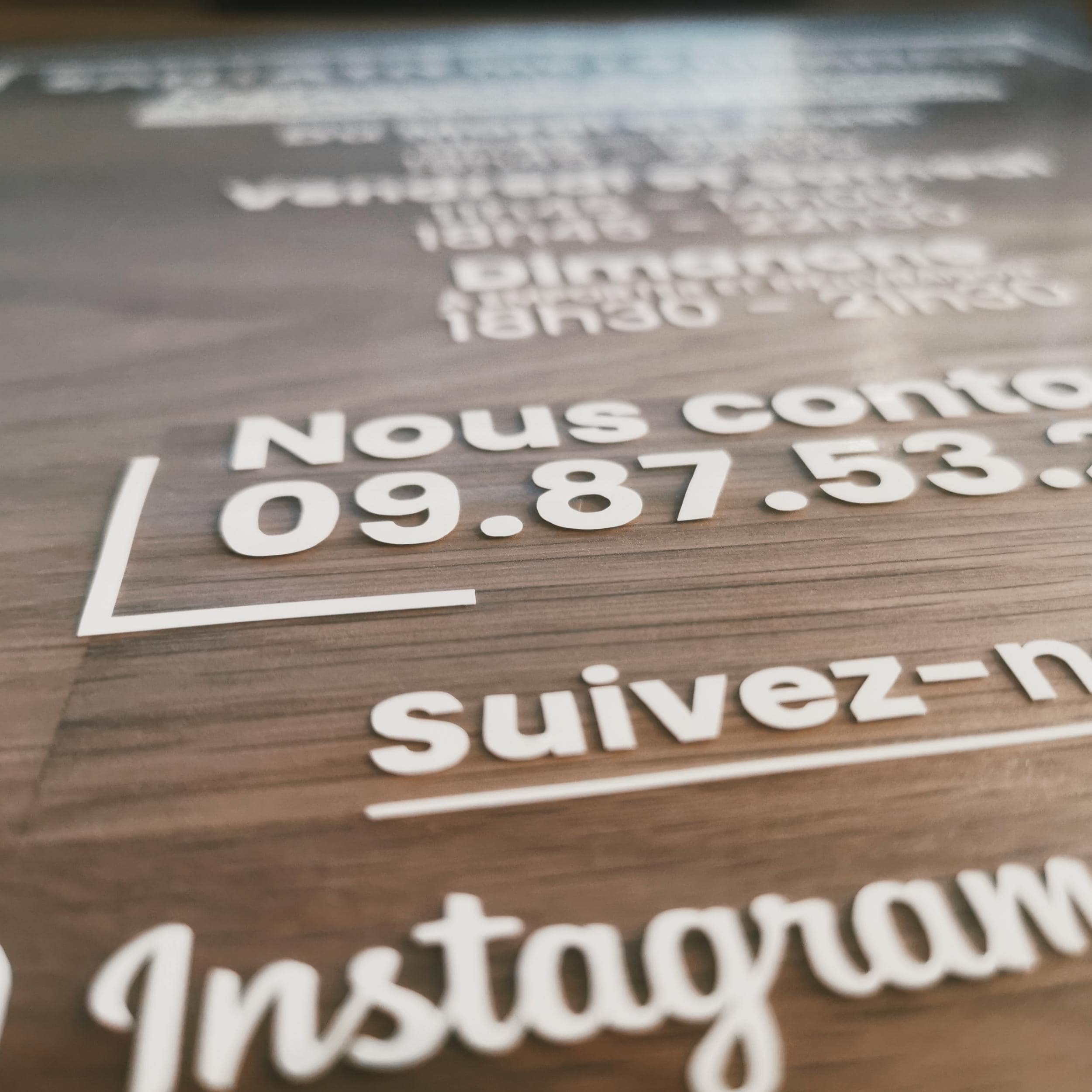 Sticker horaires d’ouverture vitrine | Autocollant vitrophanie heures d’ouverture magasin, salon de coiffure, restaurant, café et commerces